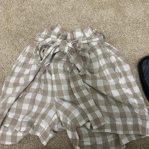 linen paper bag shorts